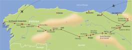Viator-Reisen - Reiseroute Auf dem Jakobsweg nach Santiago 